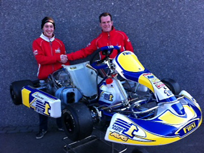 Dylan Davies en Anton van Grunsven sluiten deal: Davies rijdt voor First Kart in 2013